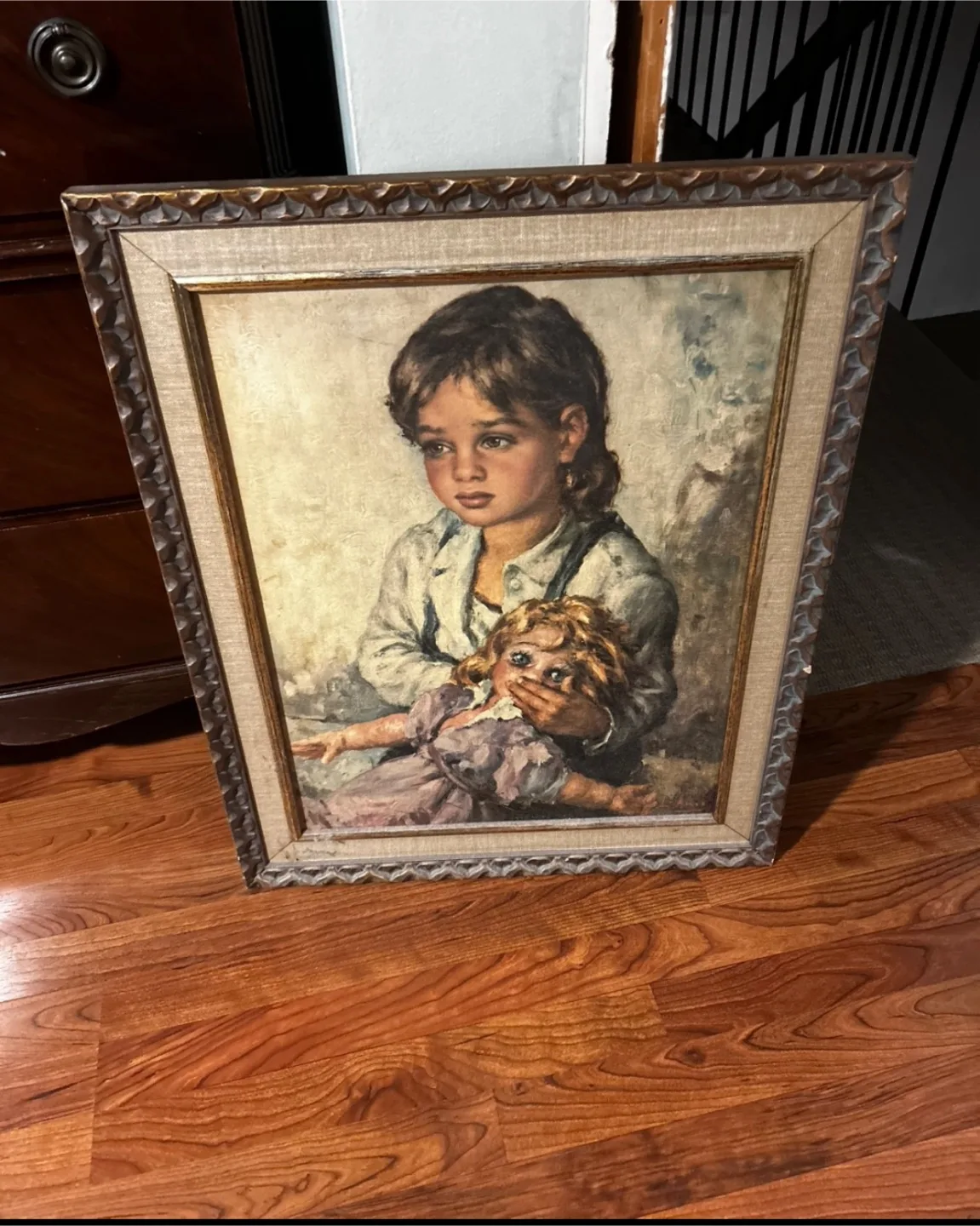 Framed Luigi Amato Mother Love Italian Impressionist image indicator(2)