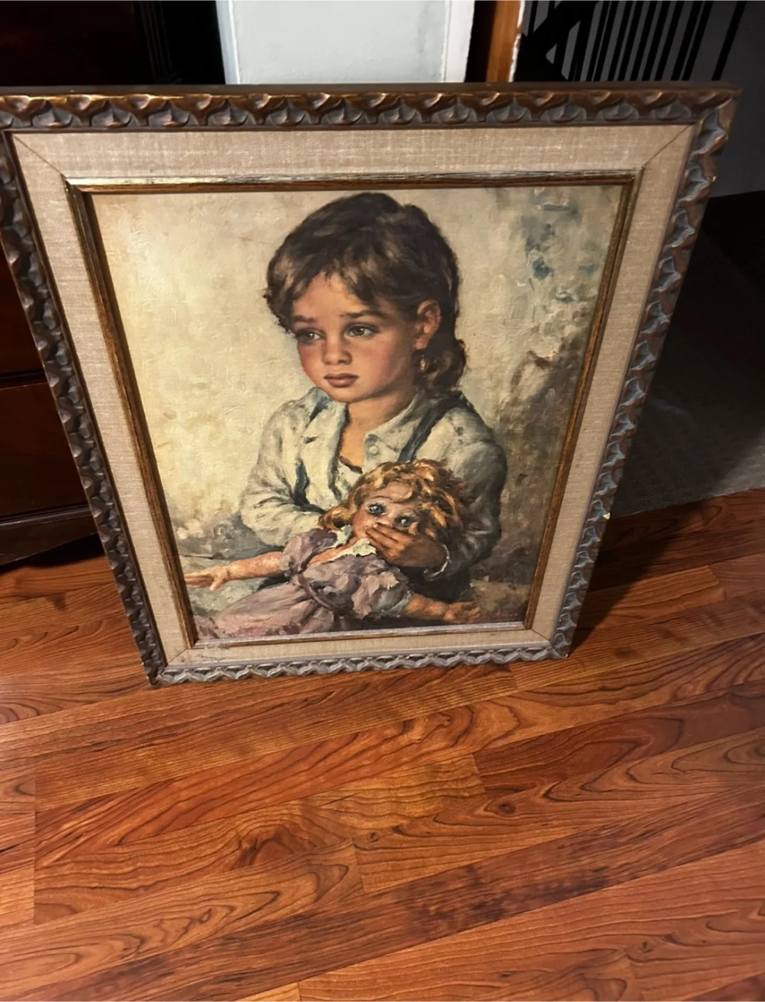 Framed Luigi Amato Mother Love Italian Impressionist image indicator(3)