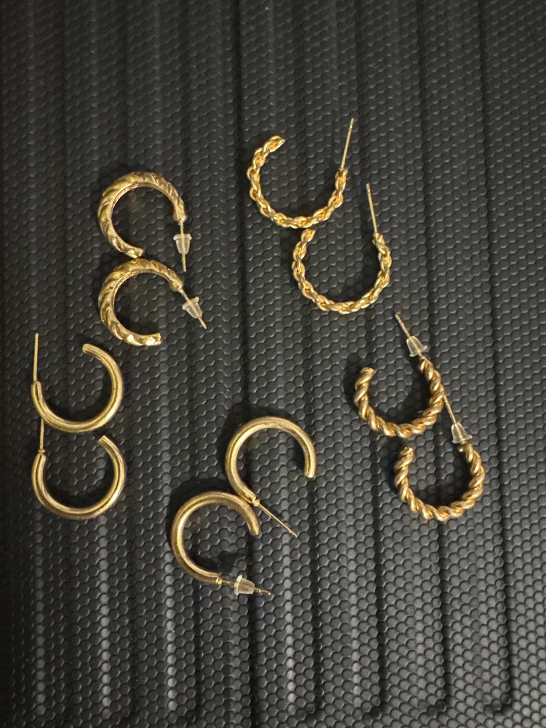 Gold Hoop Earring Set thumbnail