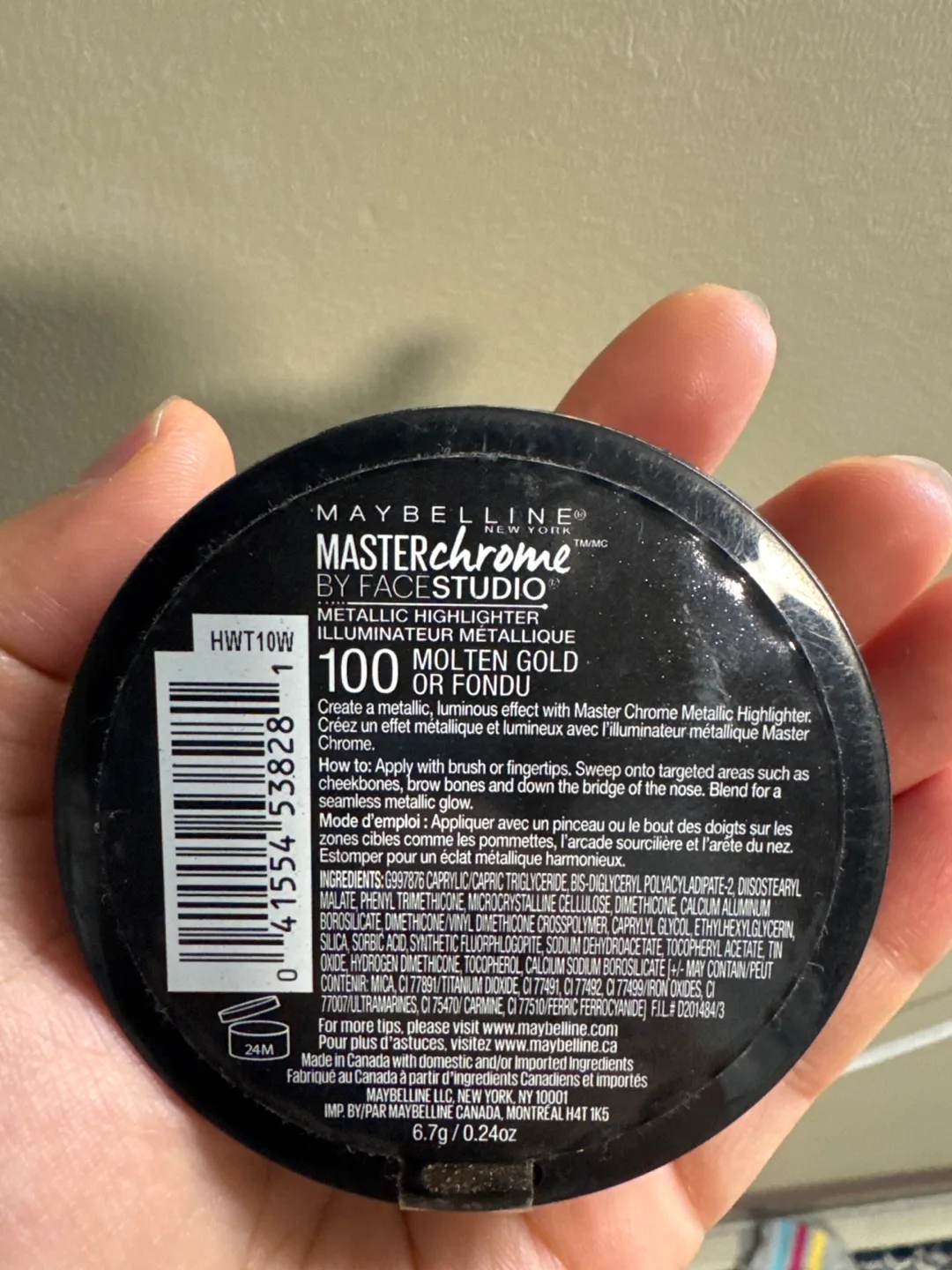 Maybelline Master Chrome Metallic Highlighter - Molten Gold image indicator(2)