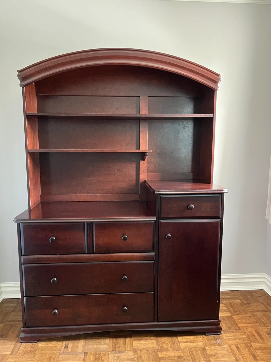Dark Wood Hutch with Storage thumbnail