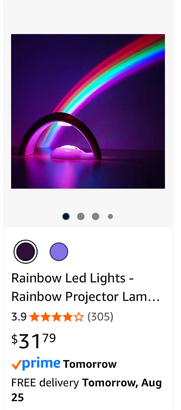 TikTastic Rainbow Projector Night Light - photo 2