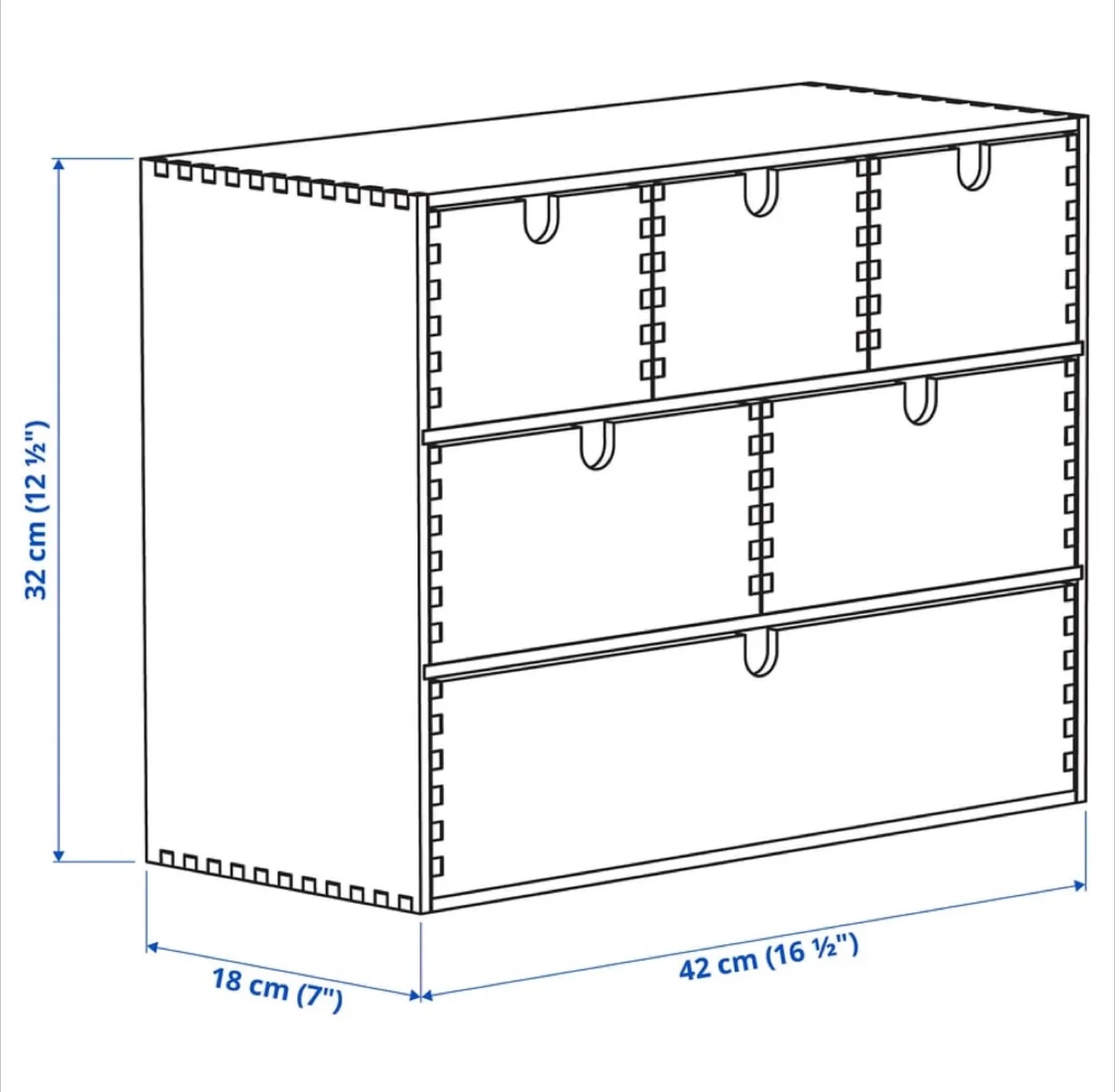 Ikea Moppe Mini Chest of Drawers, Birch Plywood image indicator(4)
