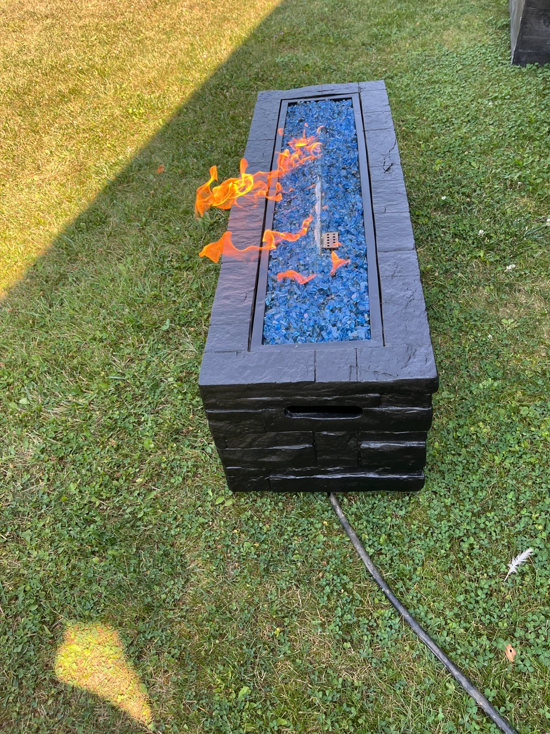 🔥 Outdoor Propane Fire Pit – 48” x 15” x 15” Good Condition 🔥 - photo 2