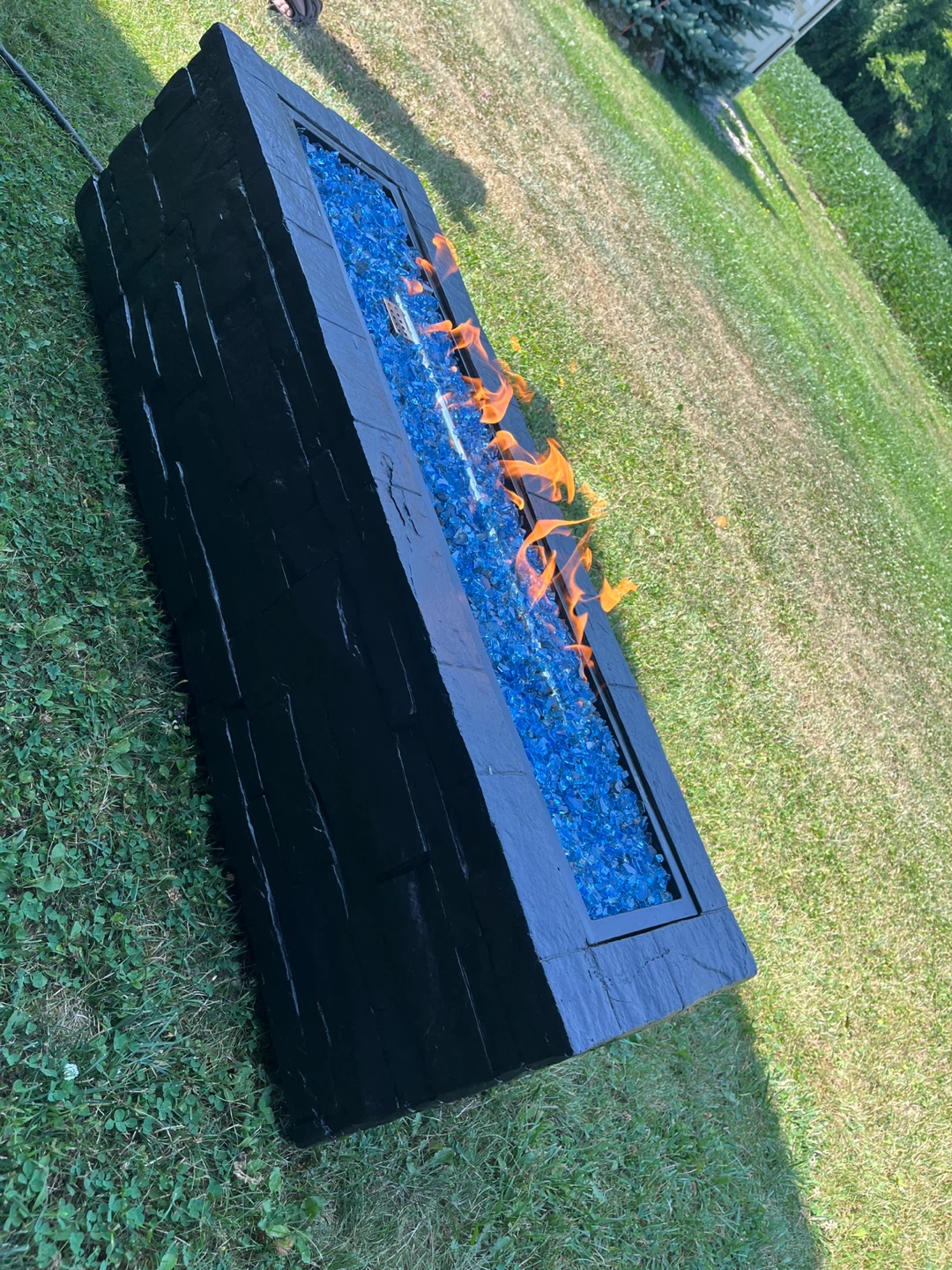 🔥 Outdoor Propane Fire Pit – 48” x 15” x 15” Good Condition 🔥 - photo 3