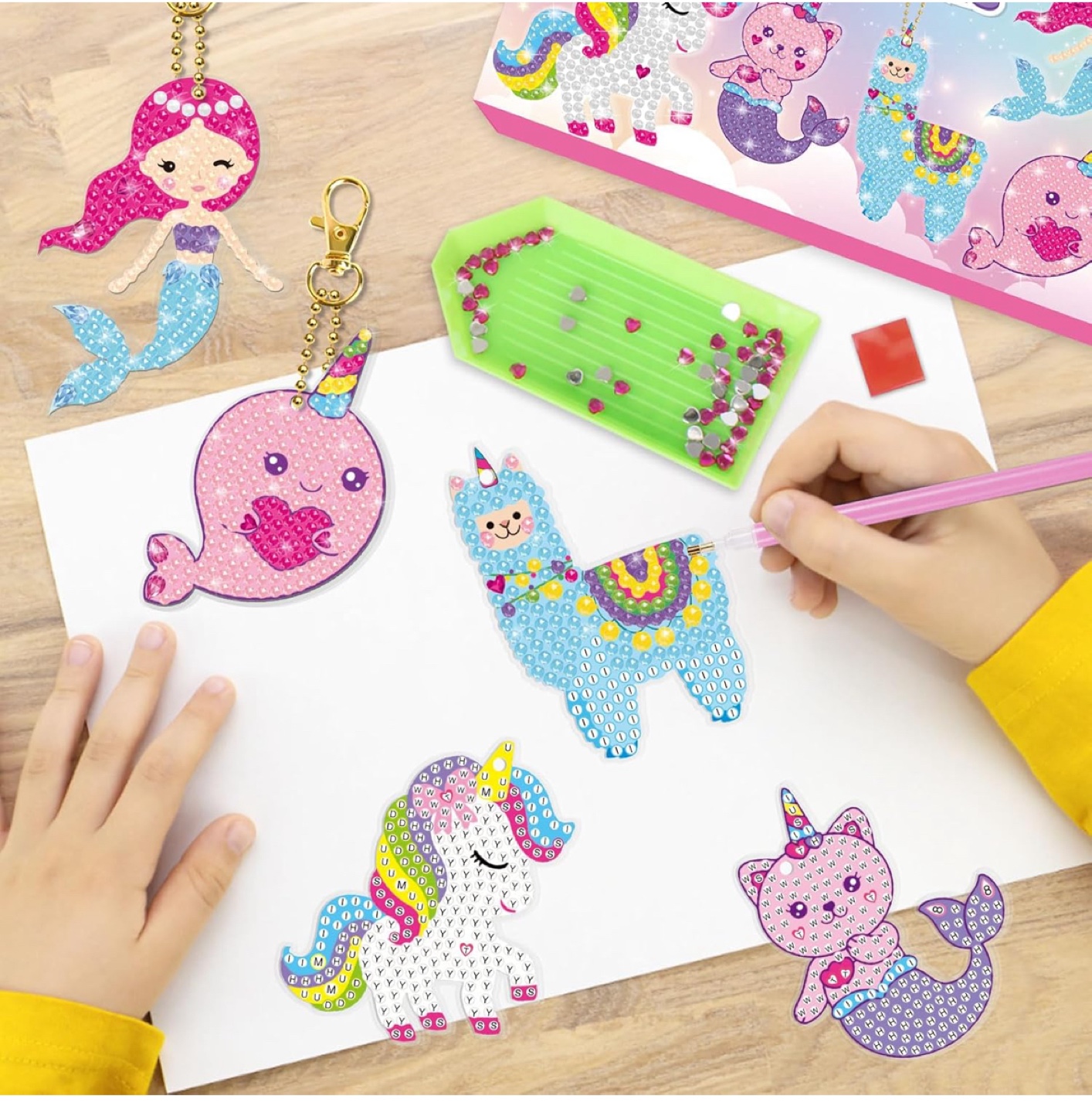 DIY Sparkly Keychains Kit, Ages 3+ - photo 2