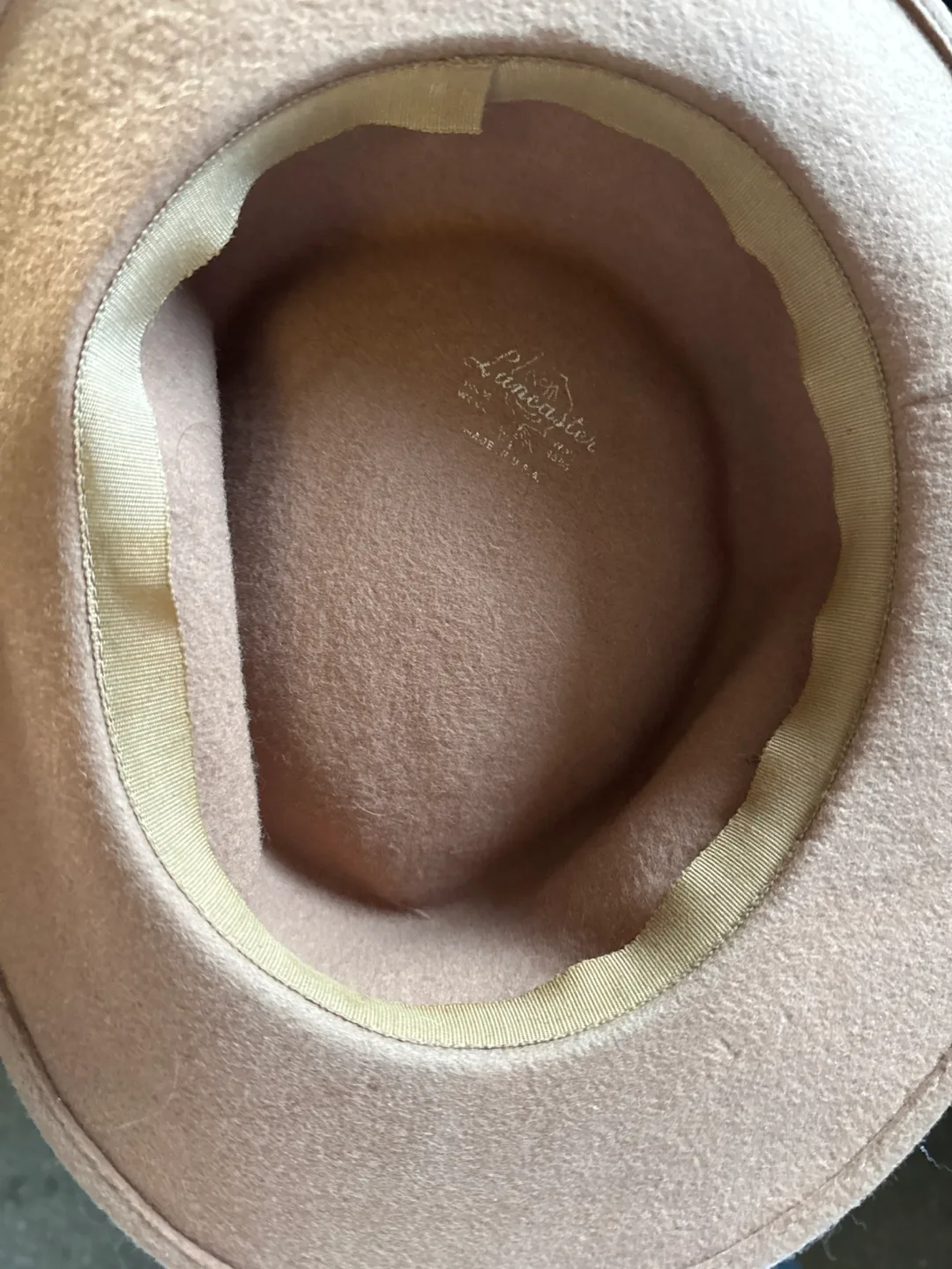 Lancaster Beige Wool Hat