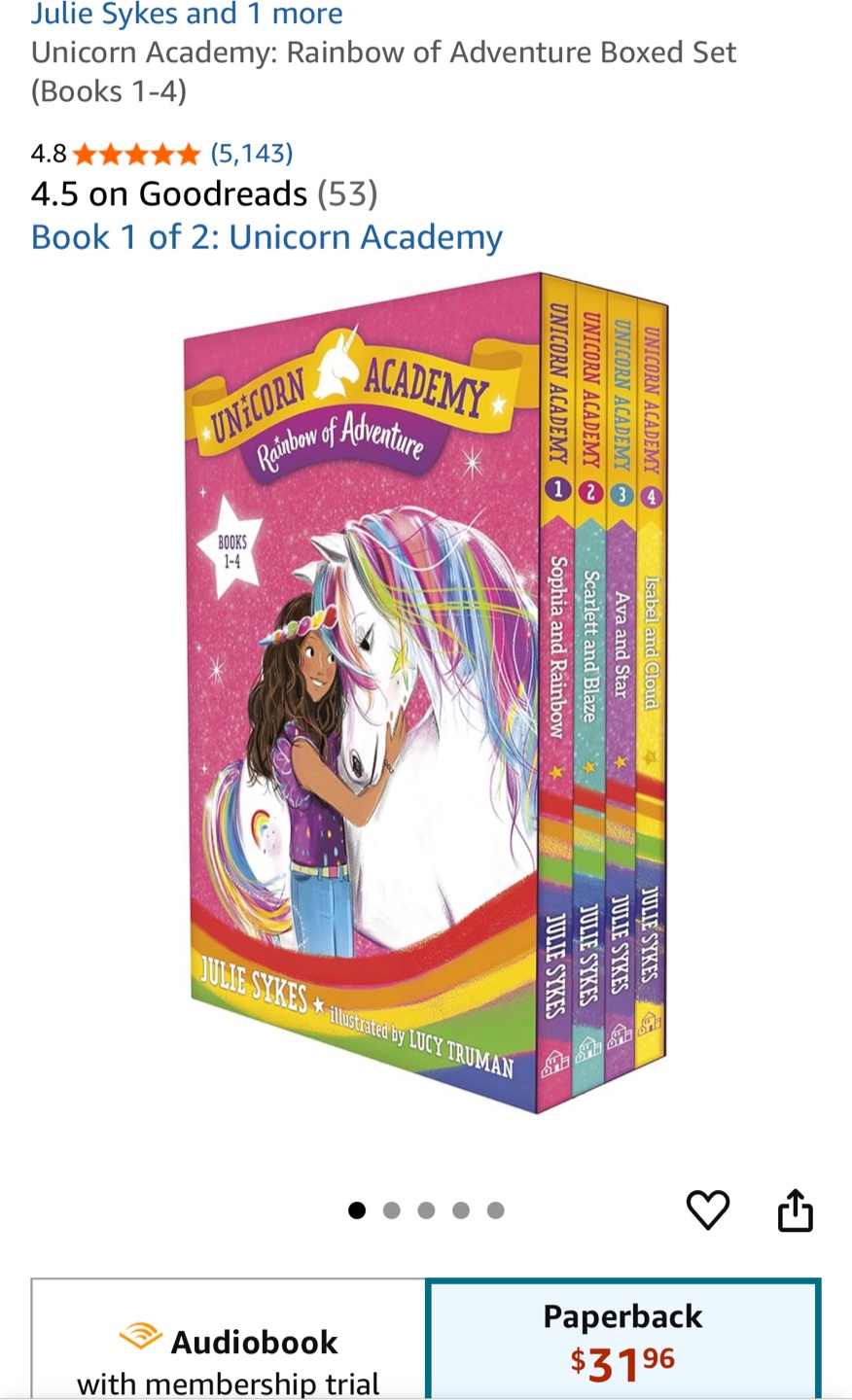 Unicorn Academy: Rainbow of Adventure Boxed Set (Books 1-4)