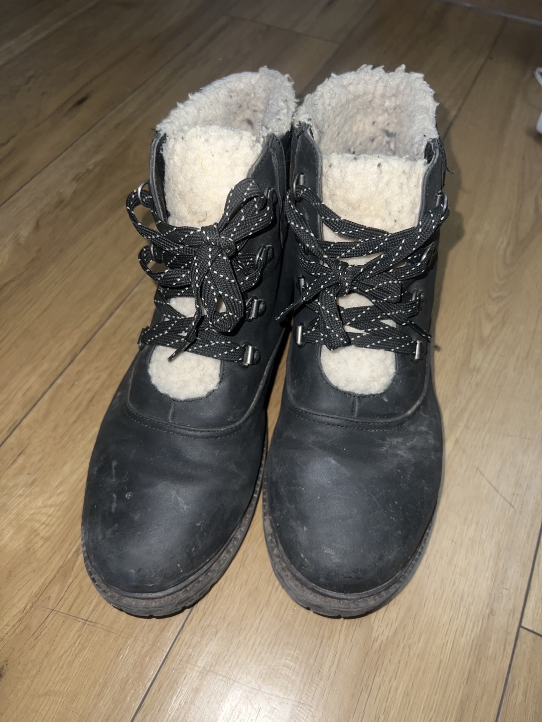 Black Winter Boots with Faux Fur Lining - photo 3