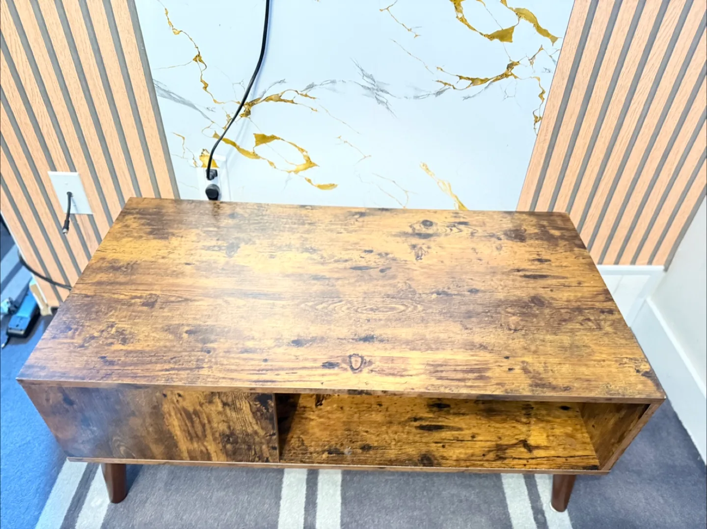 Wood-look TV Stand/Coffee Table image indicator(3)