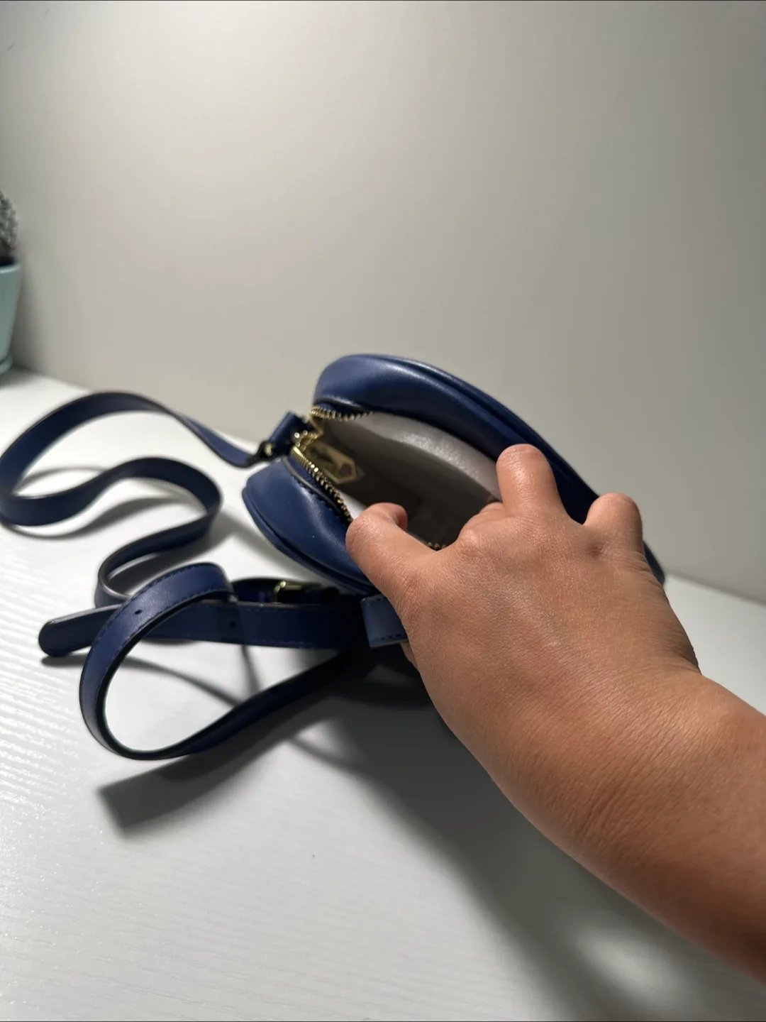 BCBG Round Crossbody Bag - Navy Blue image indicator(2)