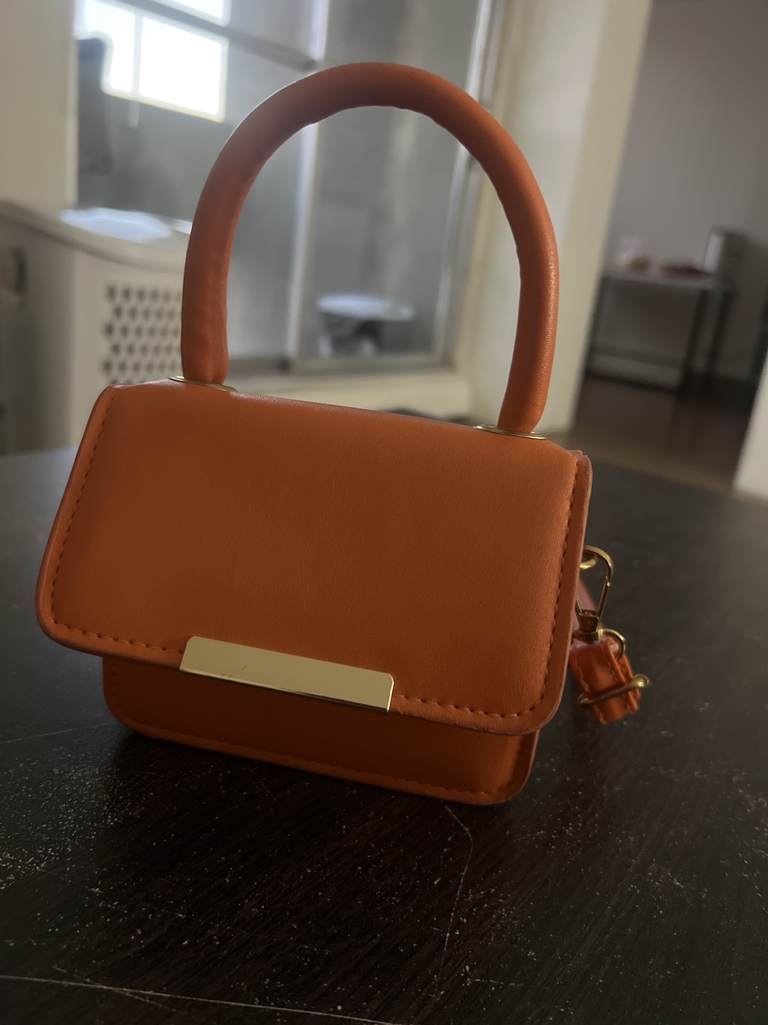 Orange Mini Top Handle Crossbody Bag - photo 4