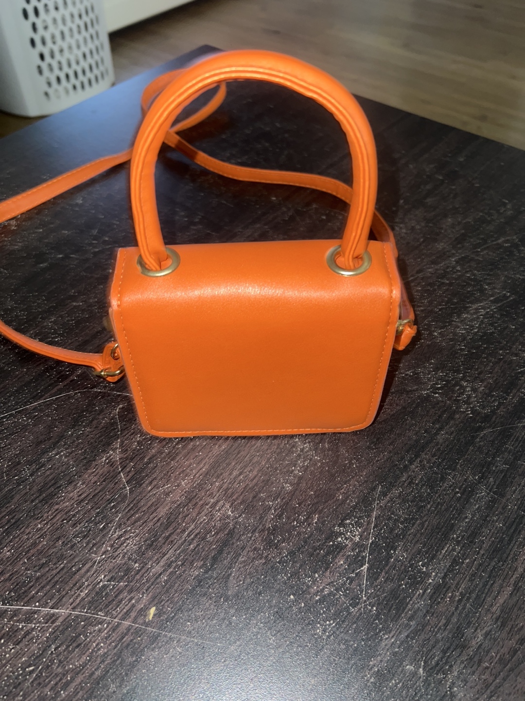 Orange Mini Top Handle Crossbody Bag - photo 3