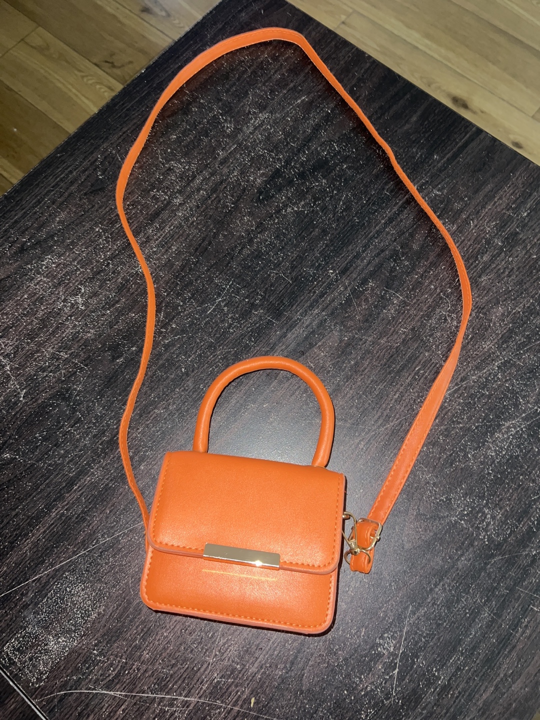 Orange Mini Top Handle Crossbody Bag - photo 2