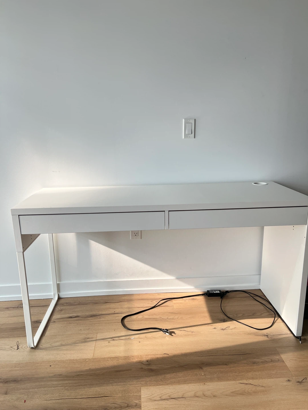 White Desk with Drawers