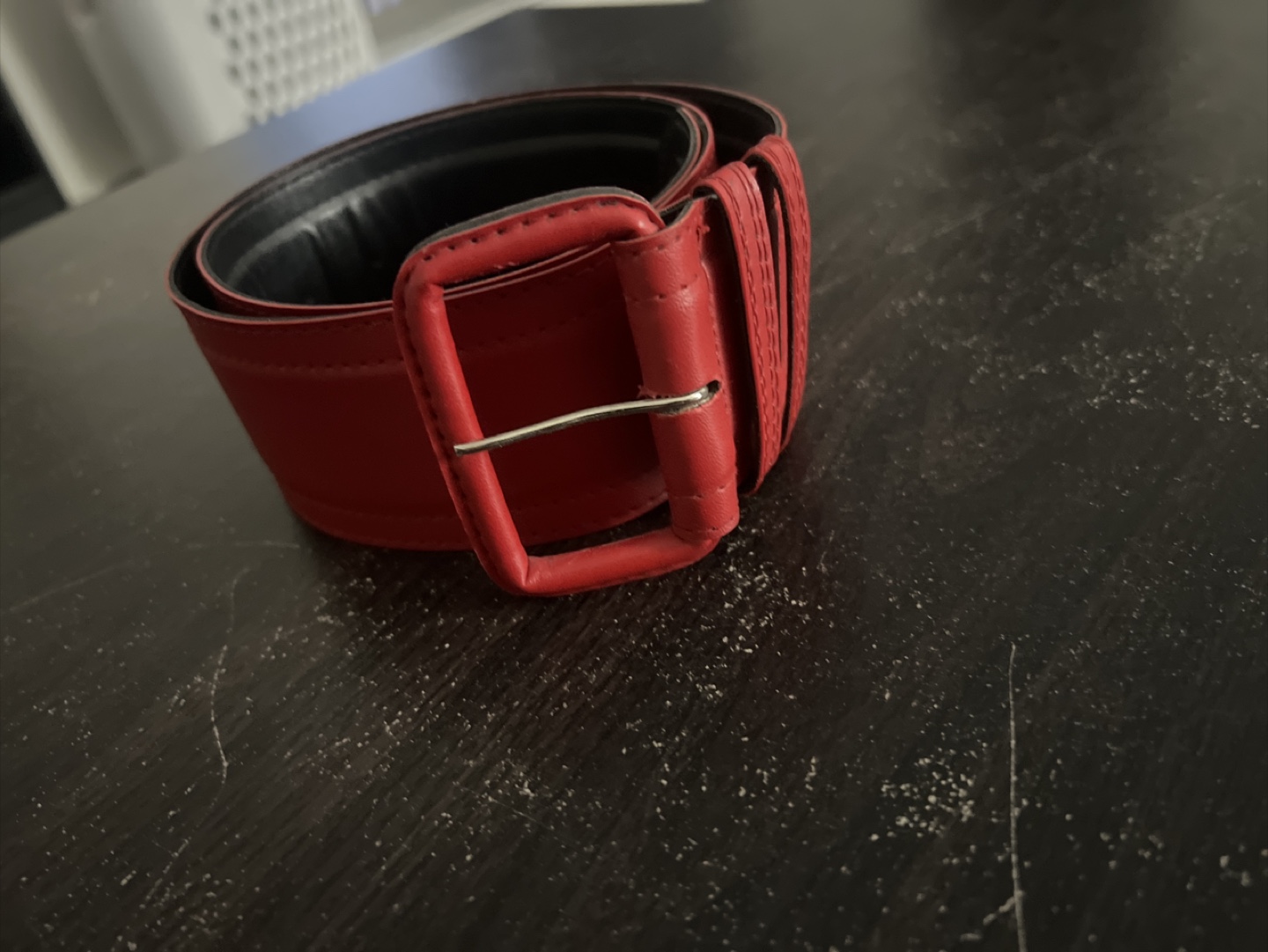 Red Leather Belt