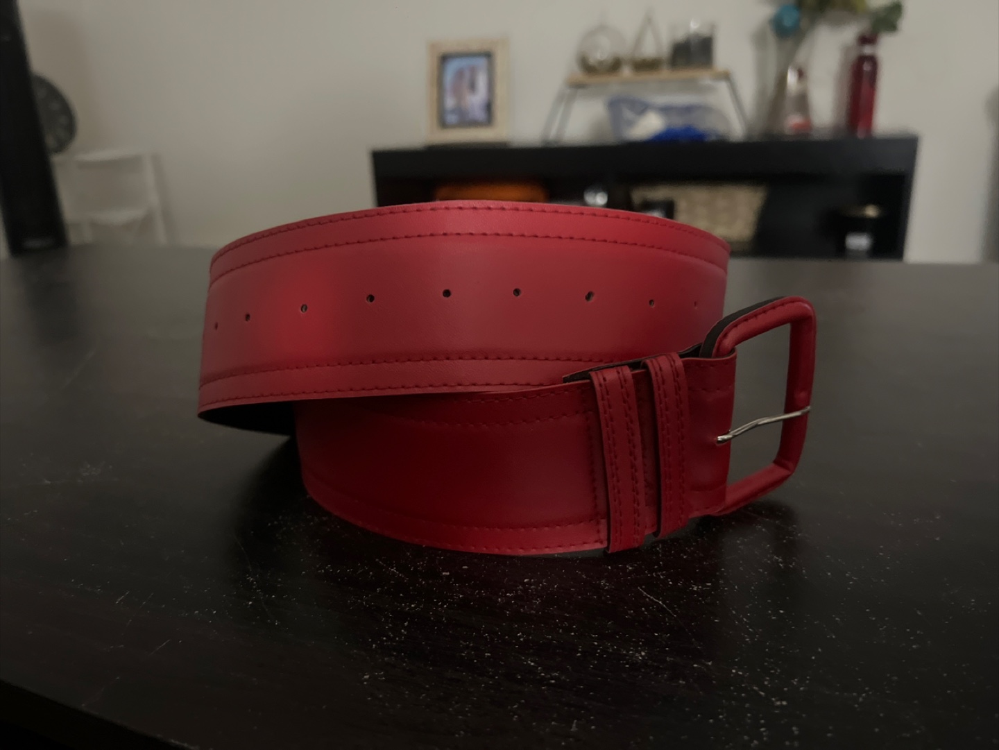 Red Leather Belt - photo 2