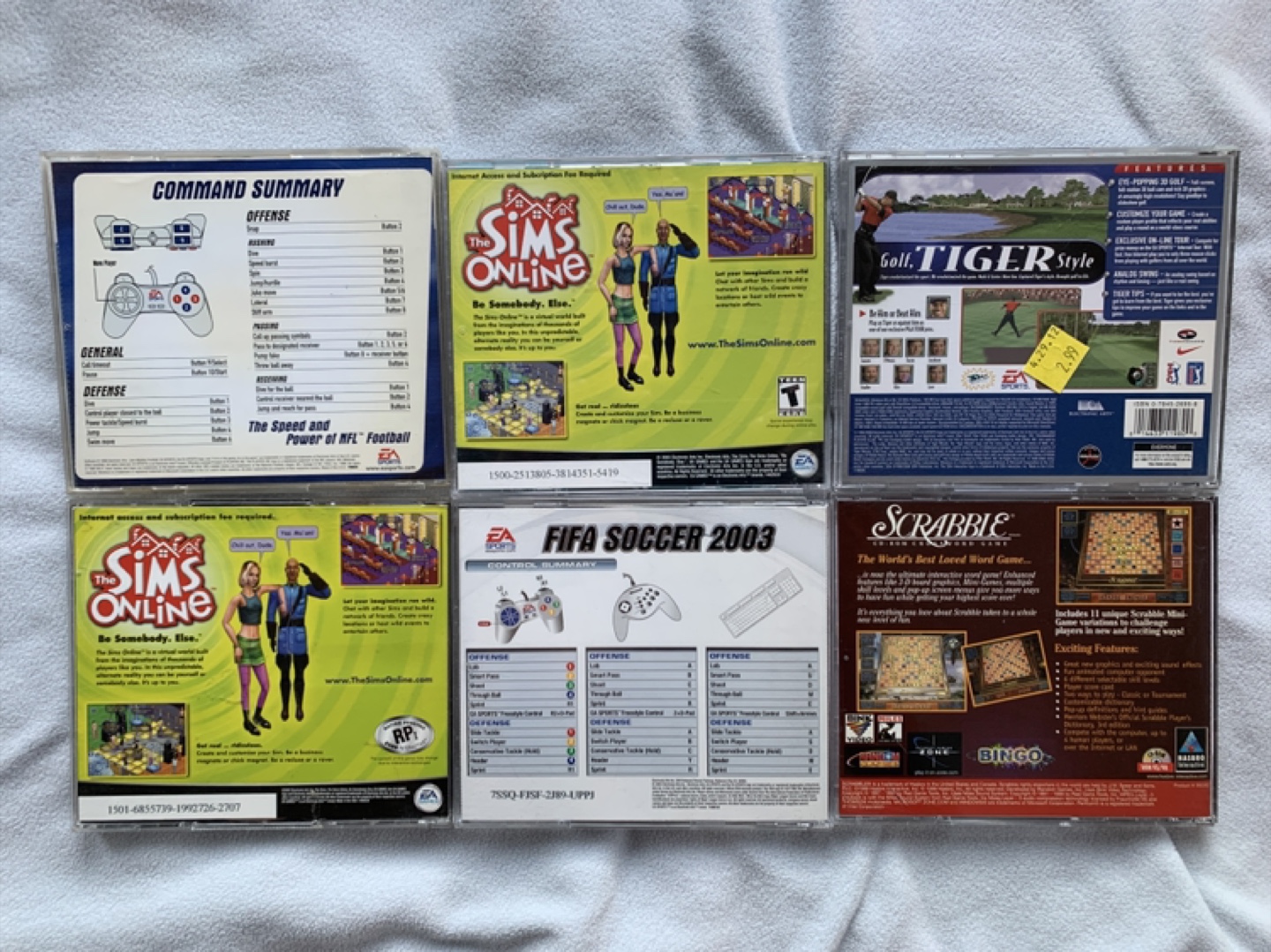 PC GAMES LOT Tiger Woods 99 Madden FIFA The Sims Scramble - photo 2
