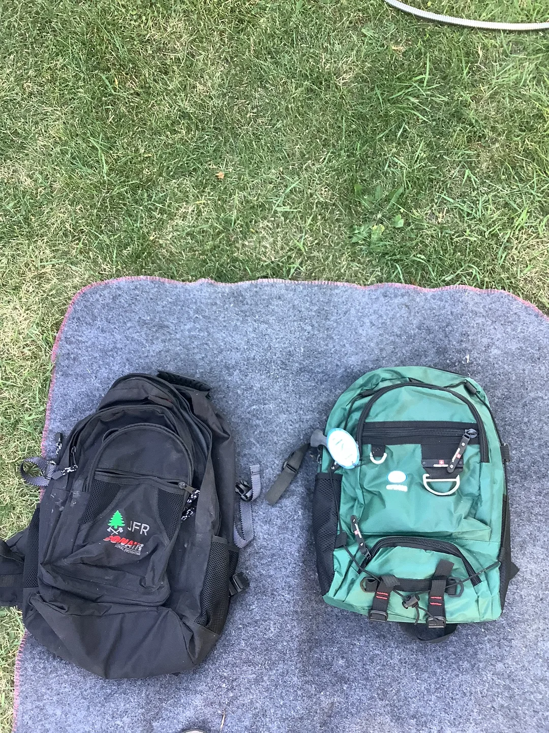Two Used Backpacks - JFR & Green Backpack thumbnail