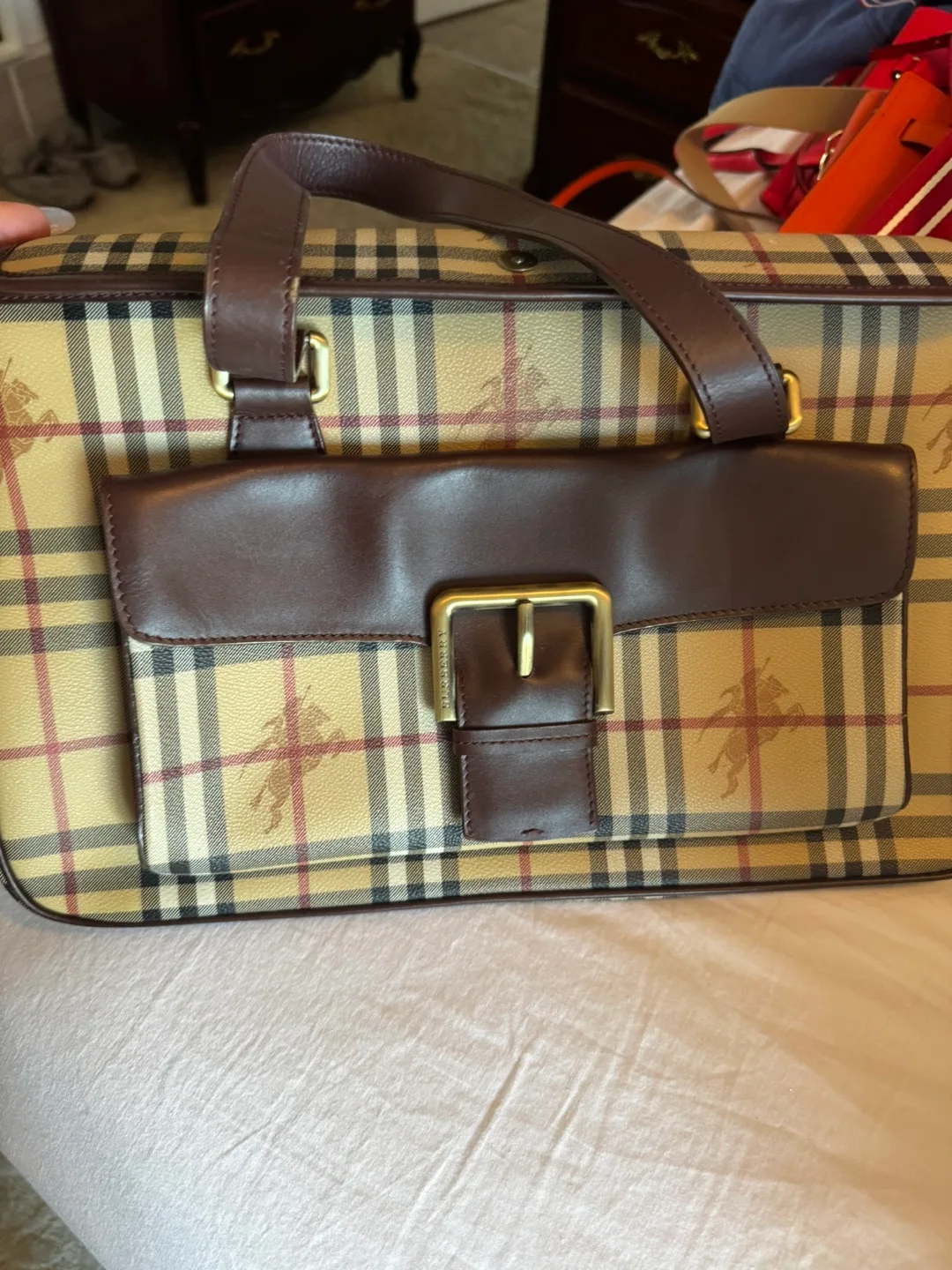Burberry Plaid Handbag thumbnail