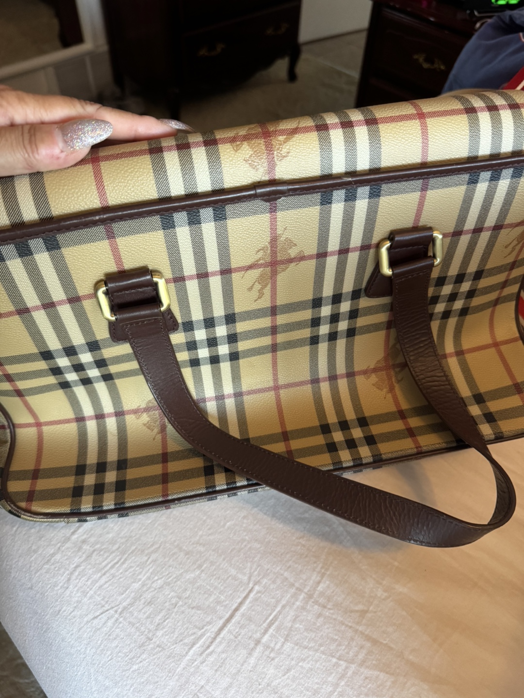 Burberry Plaid Handbag - photo 3