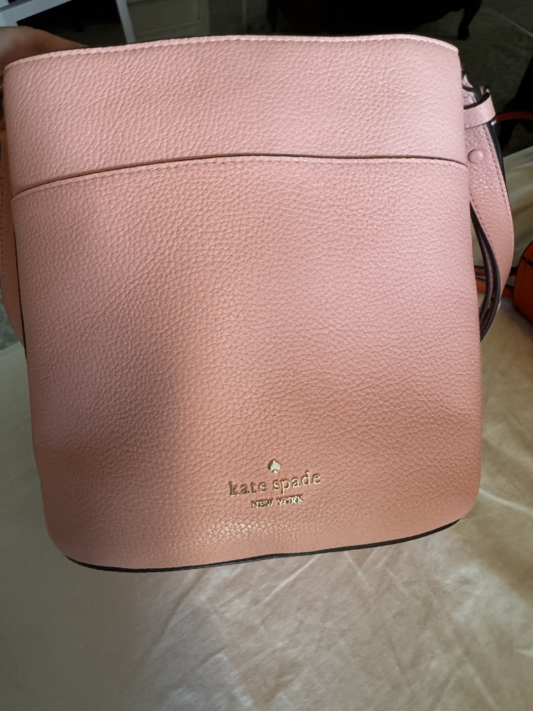 Kate Spade Pink Leather Bucket Bag