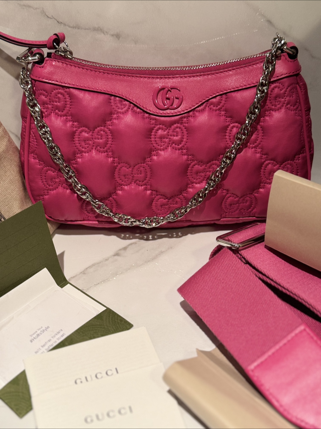 Gucci Pink Shoulder Bag - photo 5