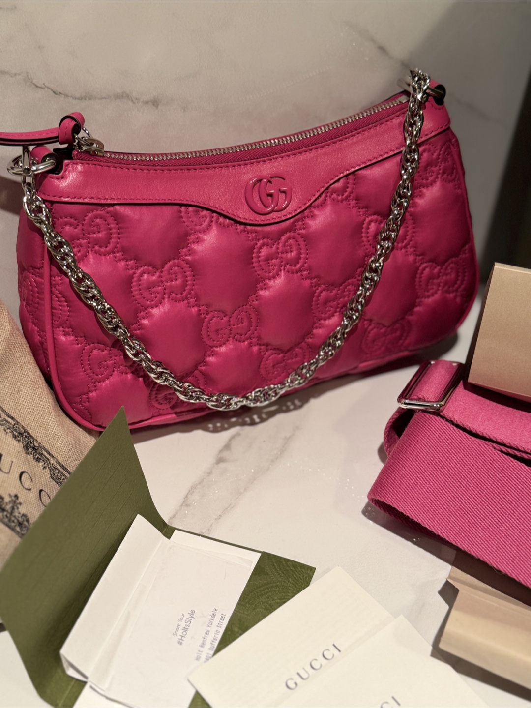 Gucci Pink Shoulder Bag - photo 4