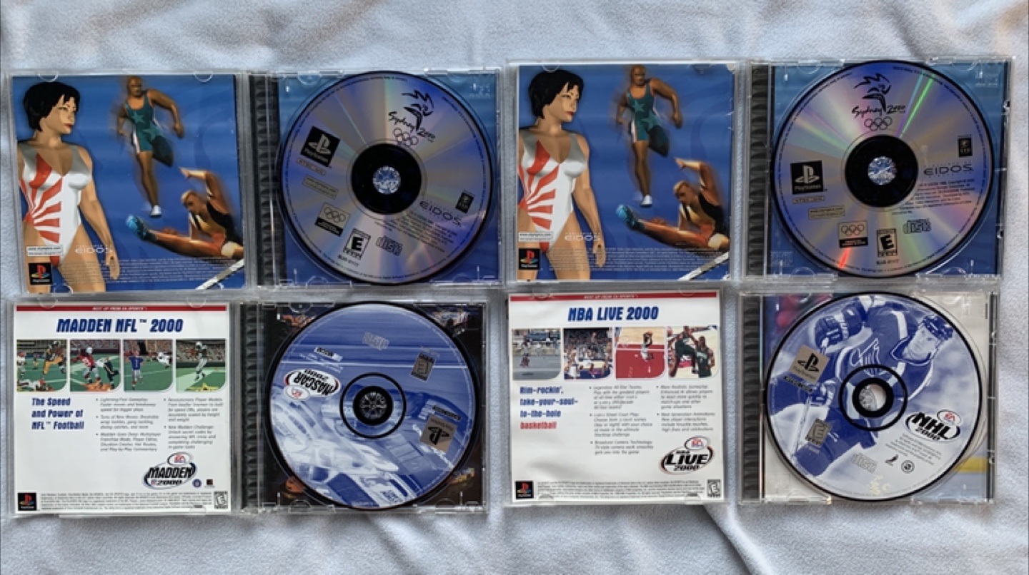 PS1 Lot NHL 2000 Sidney 2000 NASCAR 2000 + Sega GT Jet Set Radio - photo 3