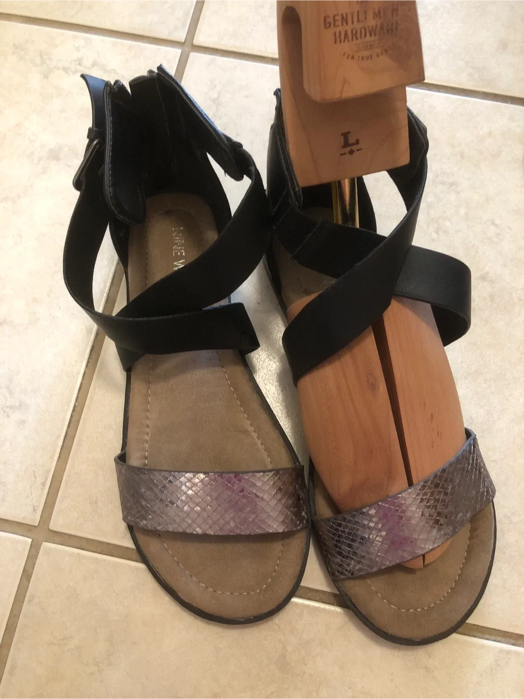 Nine West  Black Sandals thumbnail