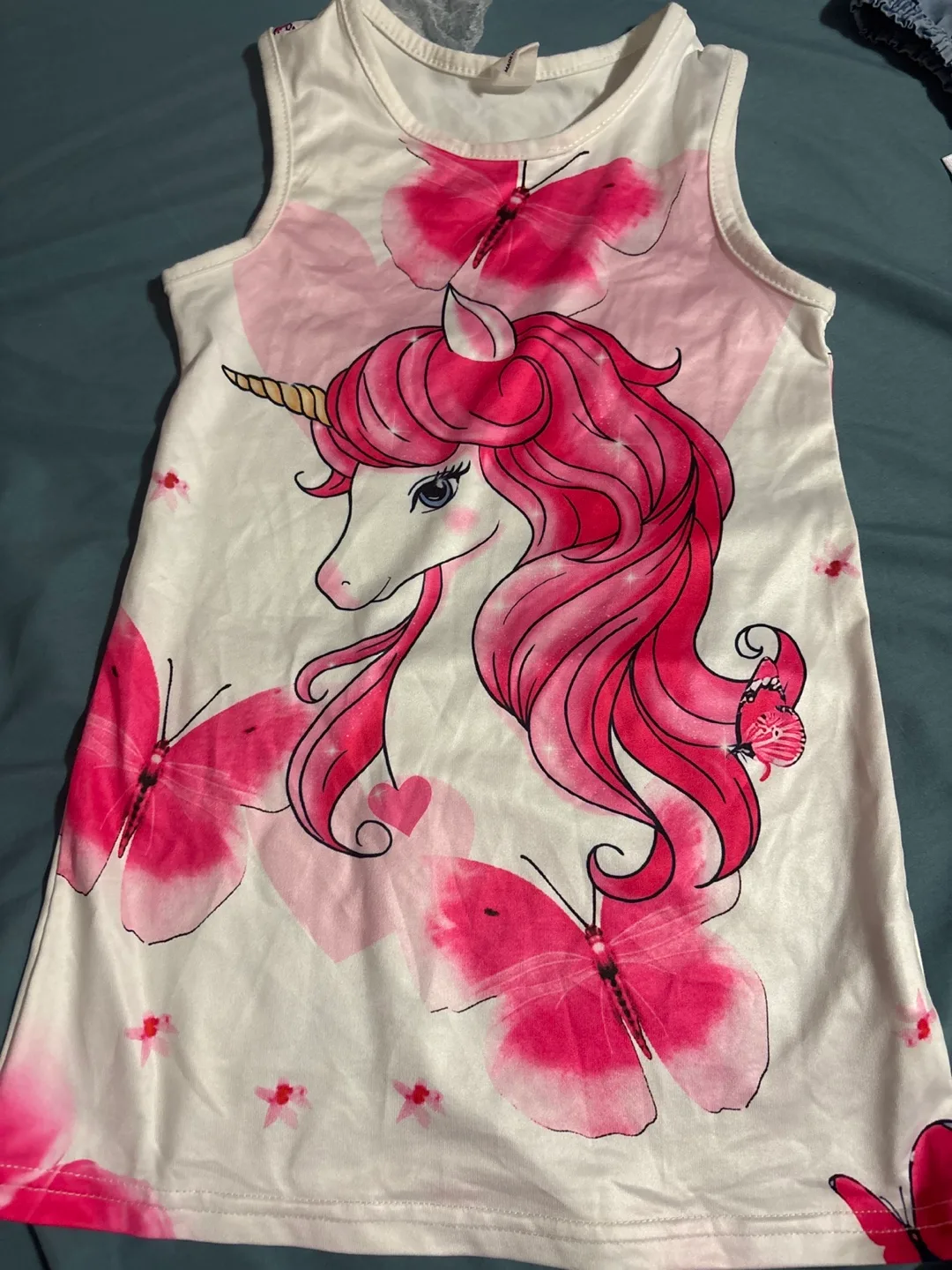 Unicorn Butterfly Sleeveless Dress thumbnail