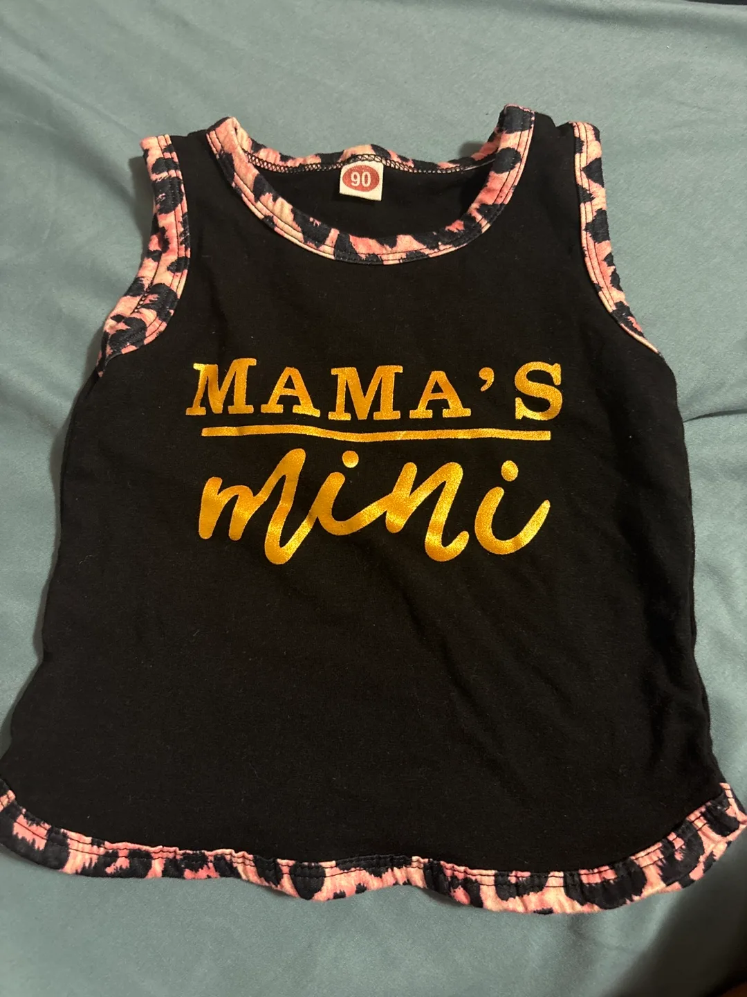 Mama's Mini Black Tank Top - Size 90 thumbnail