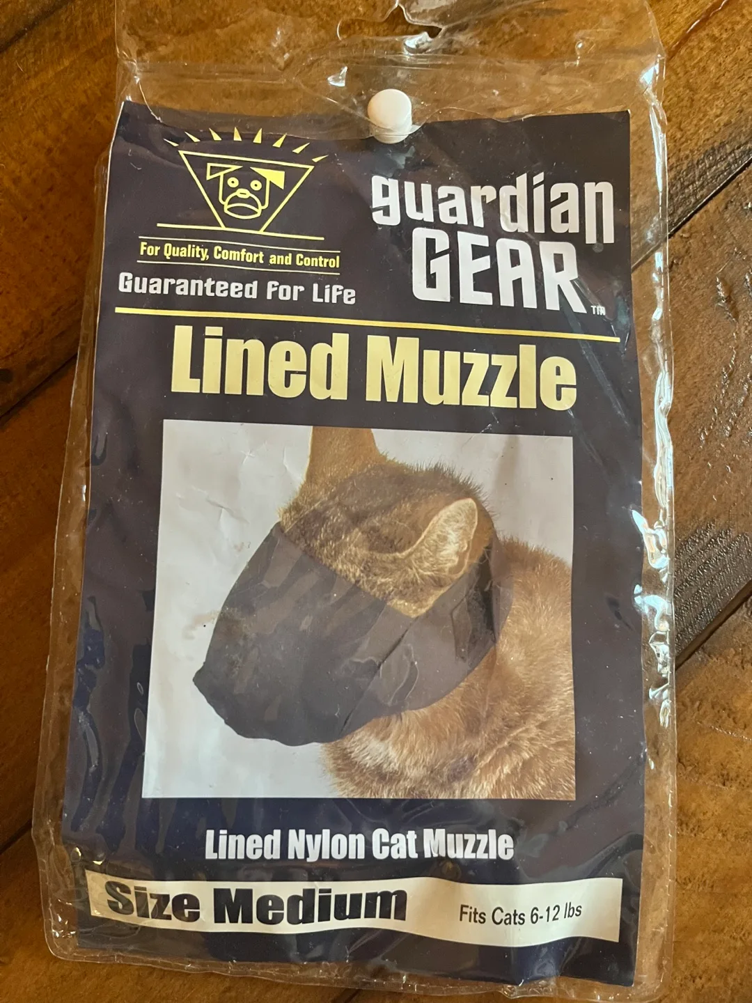 New Guardian Gear Nylon Lined Cat Muzzle - Medium thumbnail