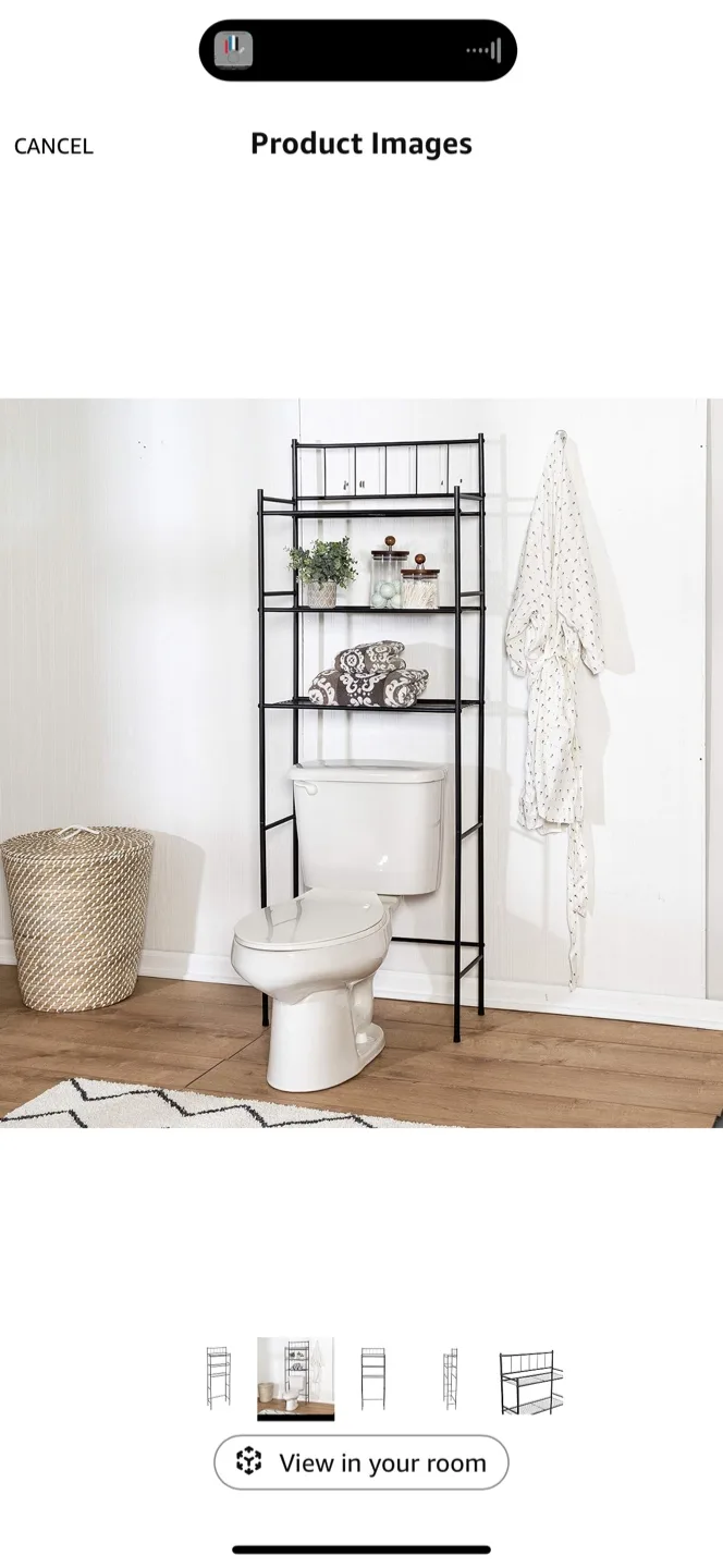 Honey-Can-Do 3-Tier Over-The-Toilet Space Saver