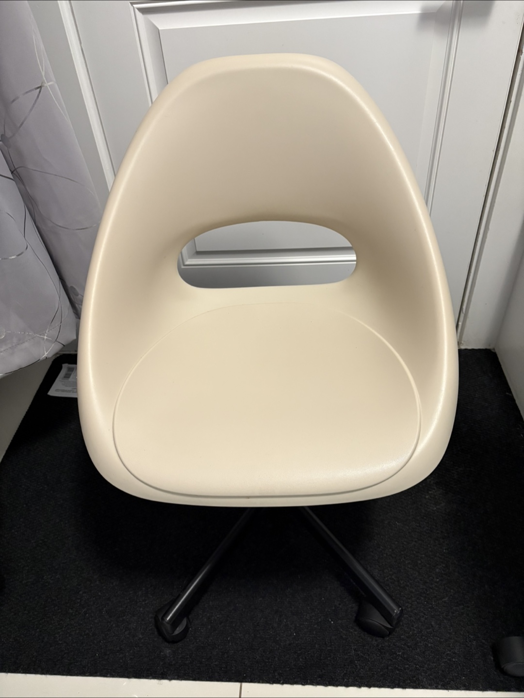 Beige Swivel Desk Chair - photo 3