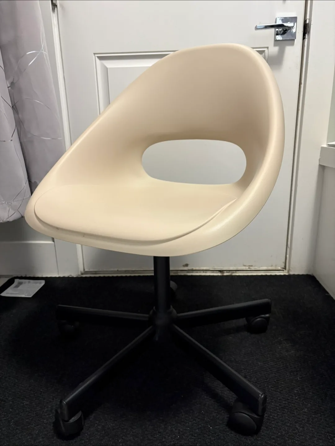 Beige Swivel Desk Chair
