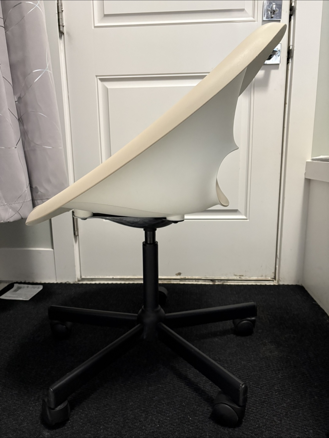 Beige Swivel Desk Chair - photo 2