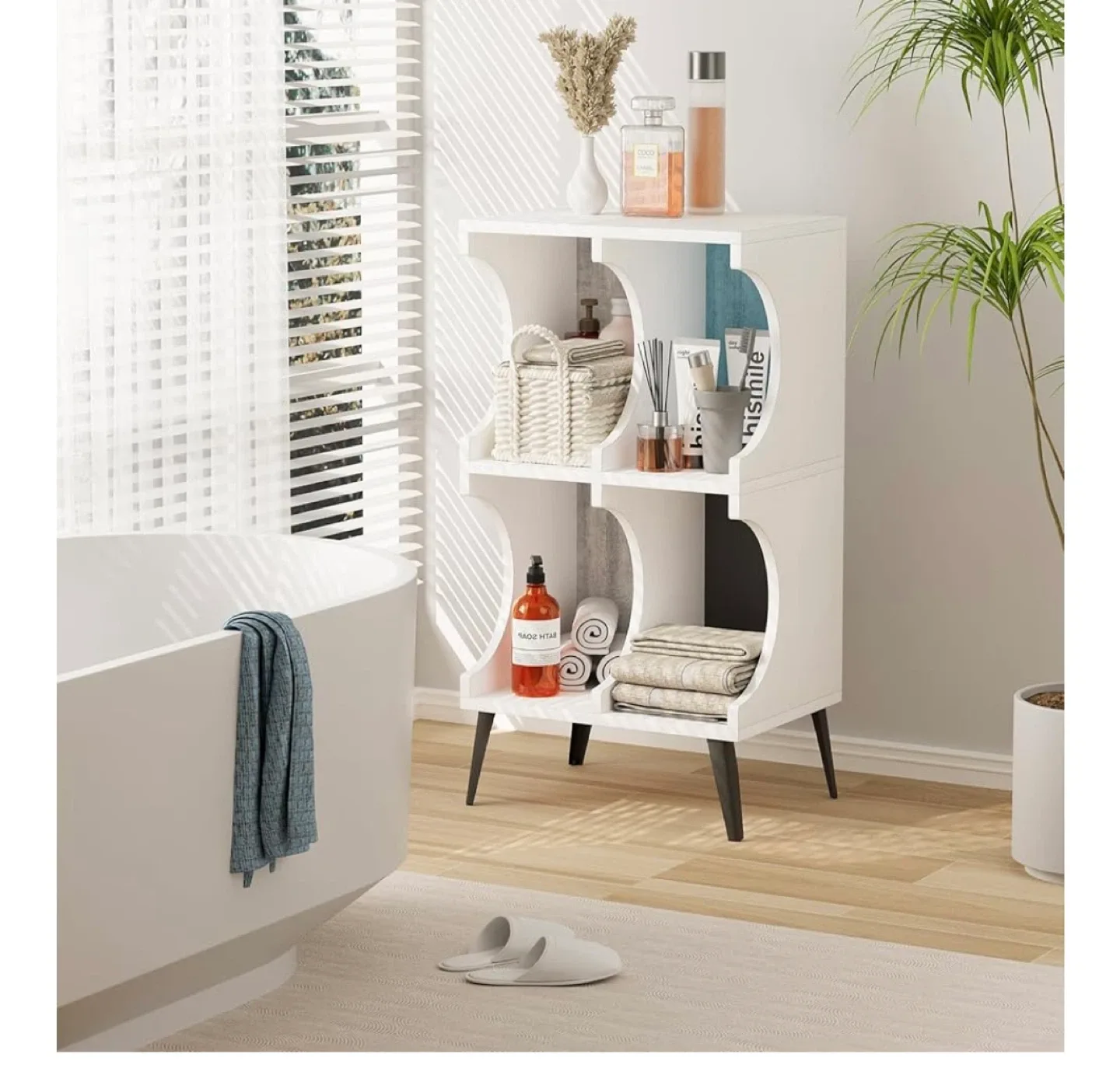 White Multi Functional Cabinet image indicator(4)