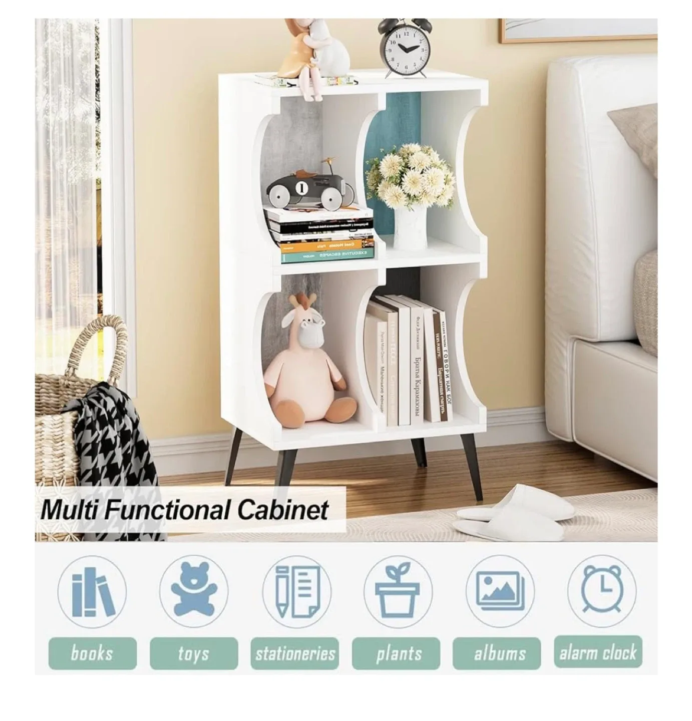 White Multi Functional Cabinet image indicator(5)