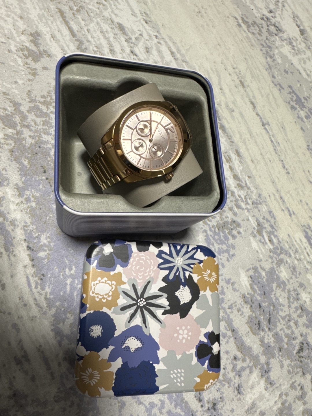 Fossil Women's Rose Gold Watch with Box