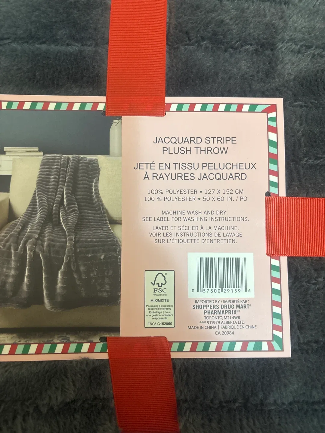 NEW Jacquard Fluffy Throw Blanket image indicator(3)