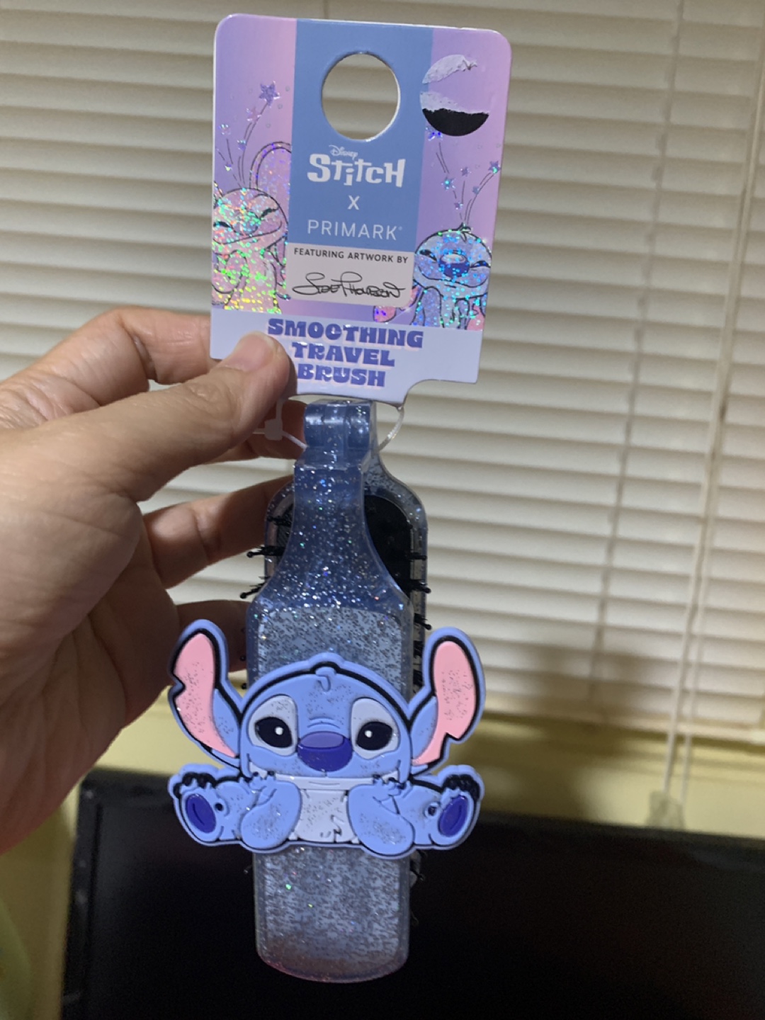 Disney Stitch Smoothing Travel Brush - New