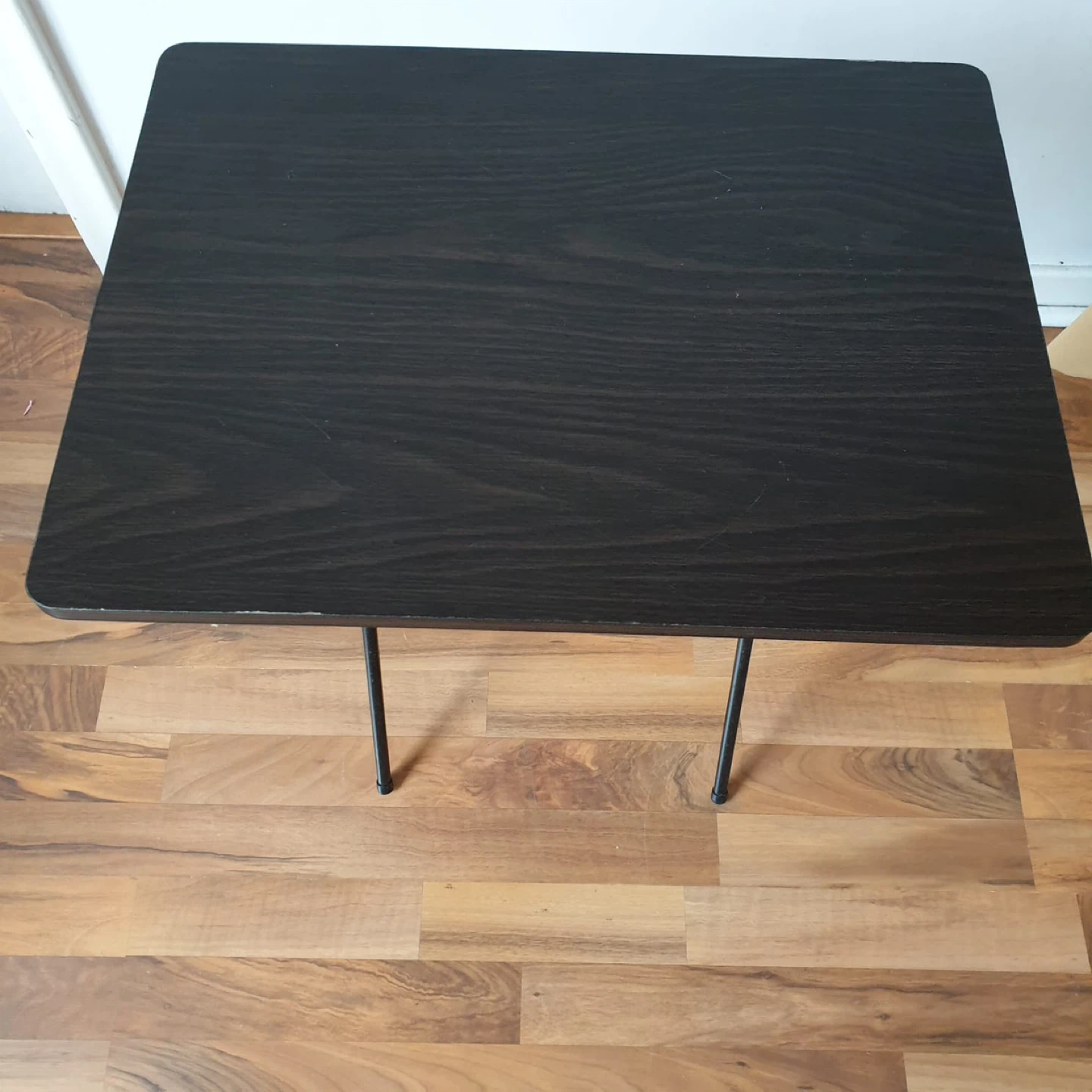 Black Folding Tray Table - photo 2
