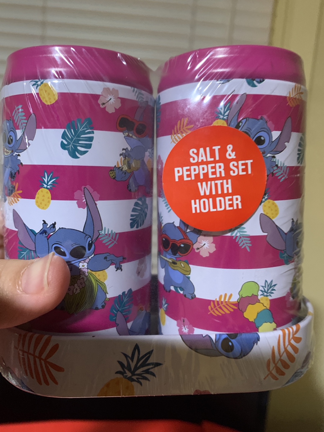 Disney Stitch Salt & Pepper Set with Holder - photo 2