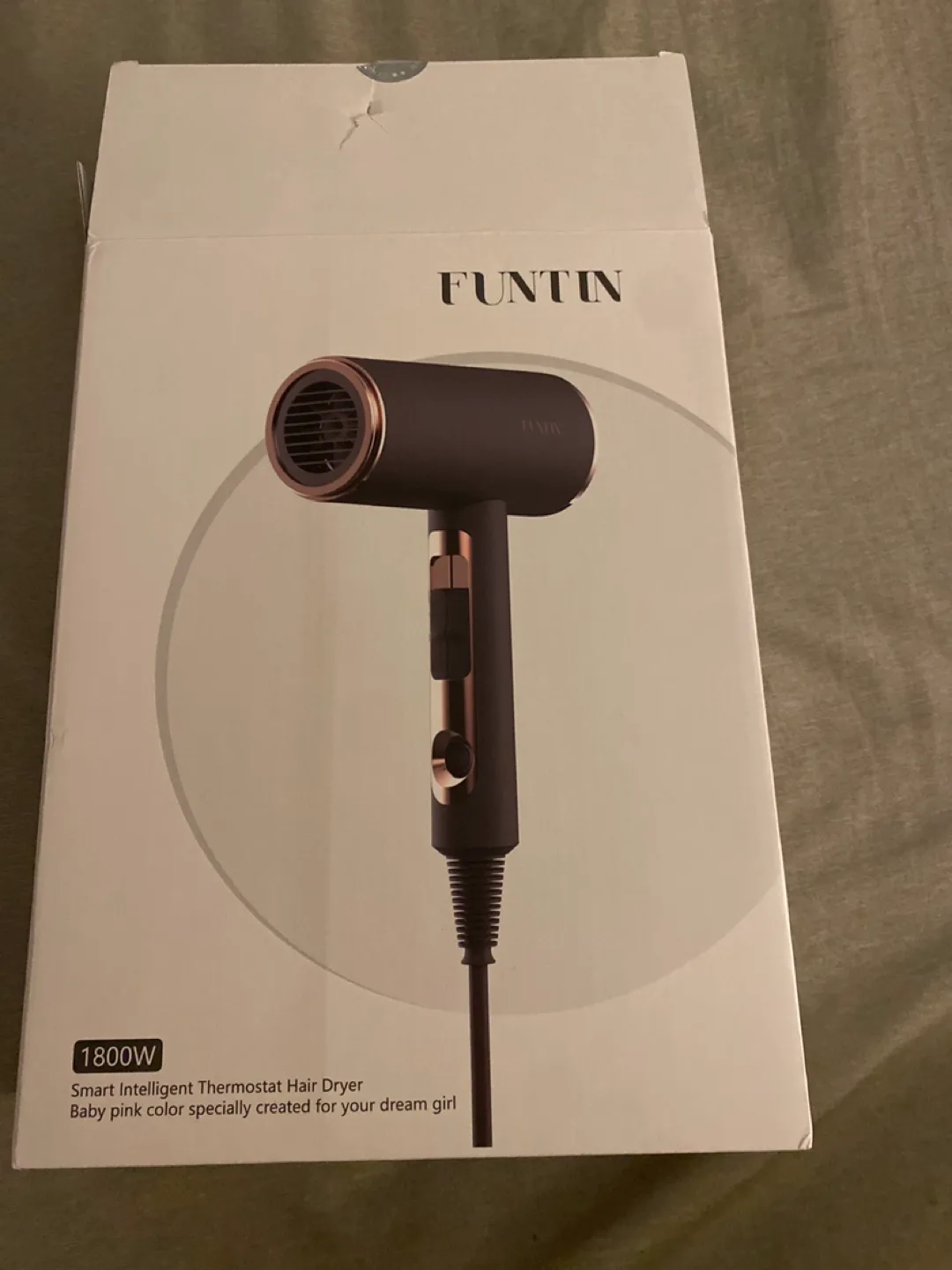 FUNTIN 1800W Smart Hair Dryer - Like New! thumbnail