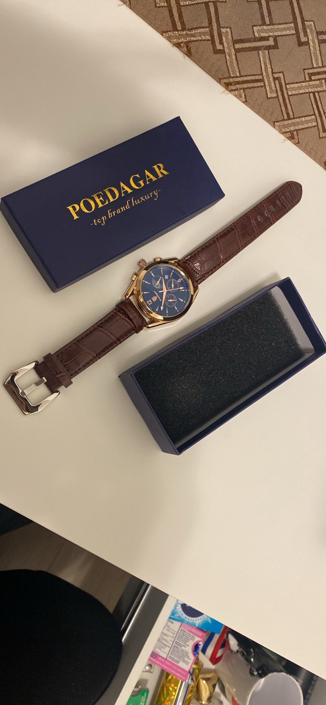 Luxury water proof leather Watch