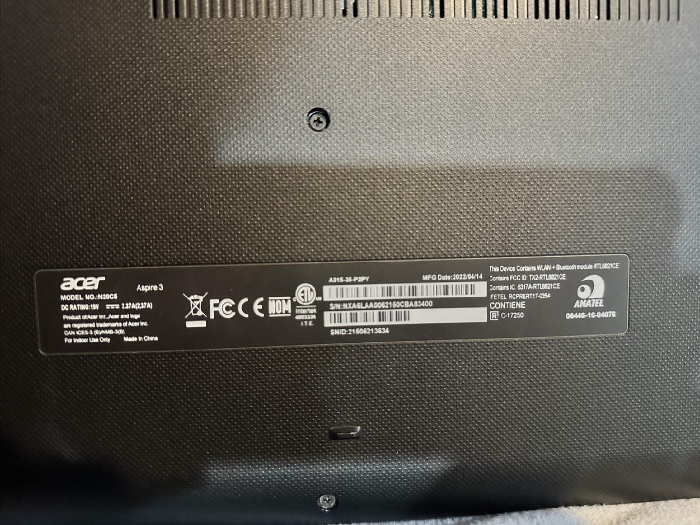 Acer Aspire 3 A315-35 Laptop - photo 3