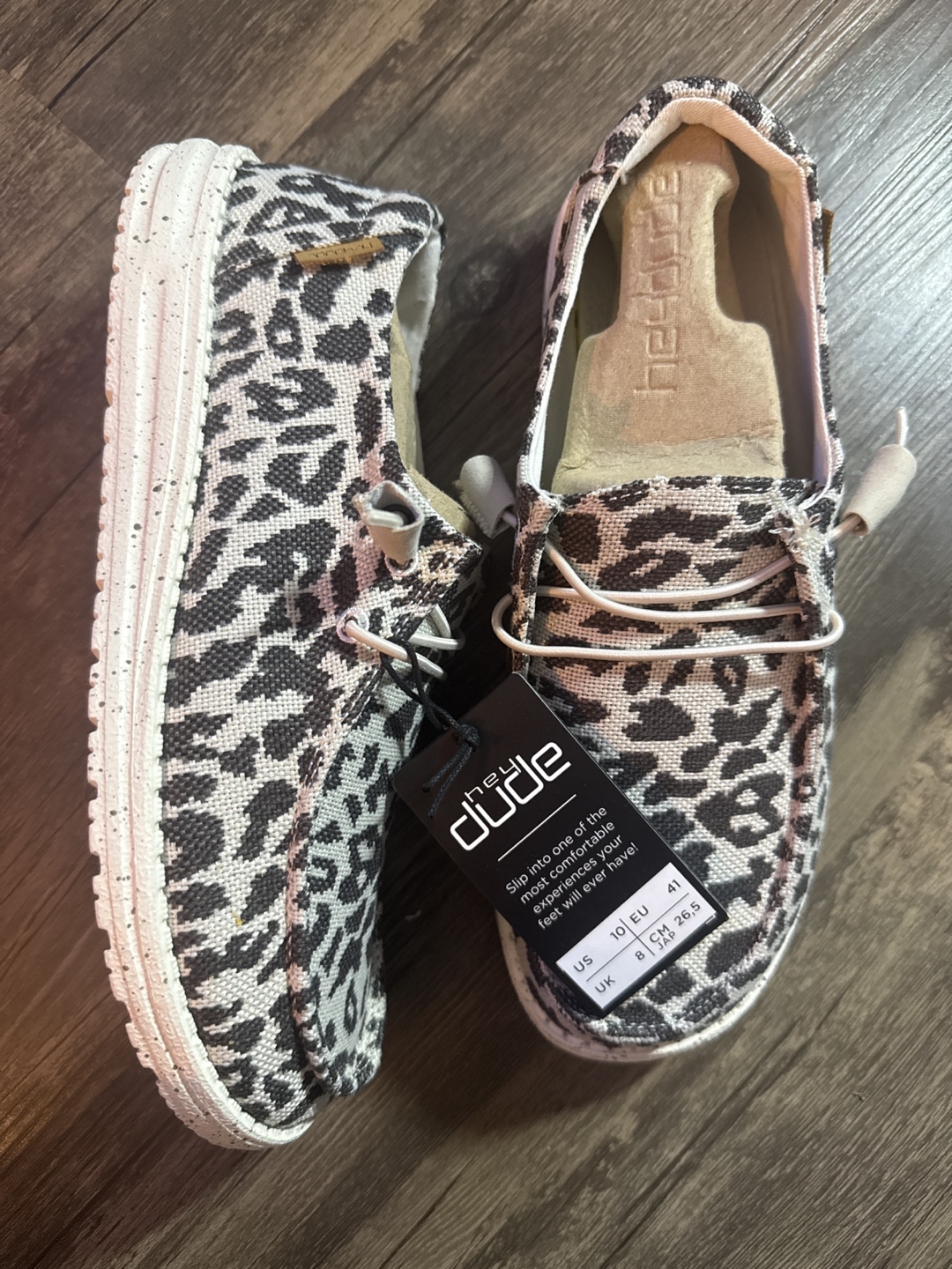 New Hey Dude Wendy Leopard Print Size 10 - photo 4