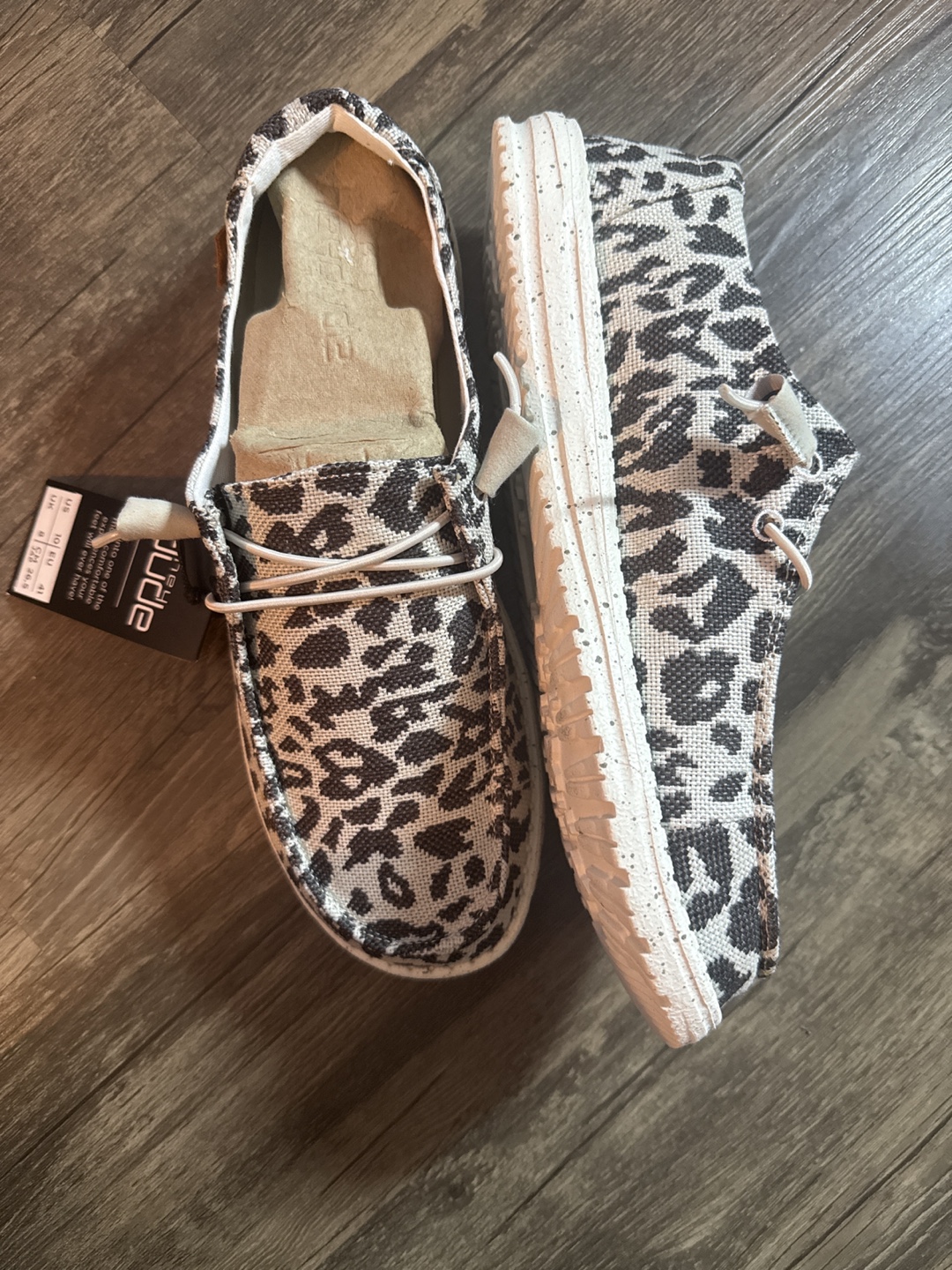 New Hey Dude Wendy Leopard Print Size 10 - photo 2
