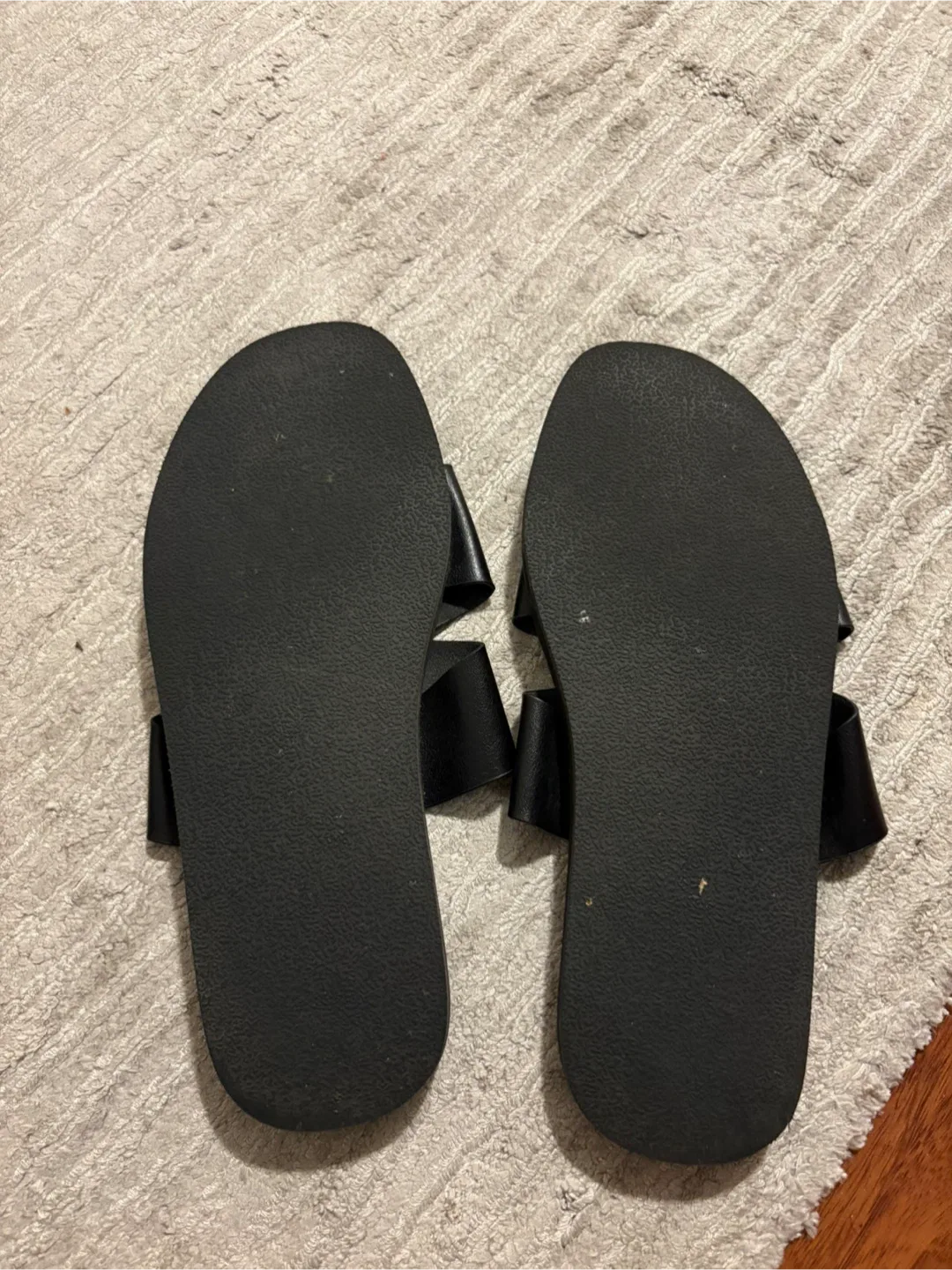 Matt & Nat Black Vegan Leather Sandals image indicator(2)